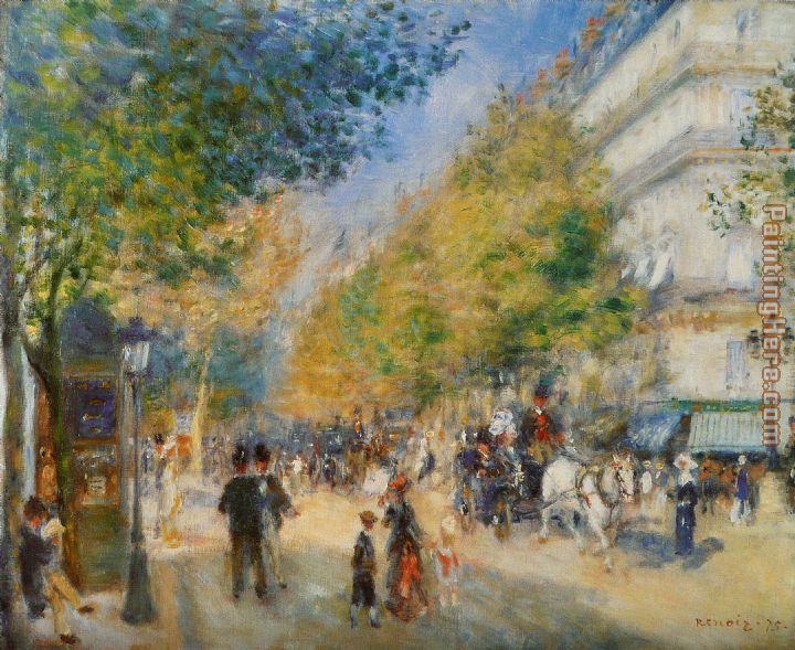 Les Grands Boulevards painting - Pierre Auguste Renoir Les Grands Boulevards art painting
